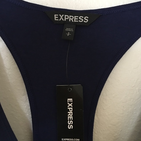 NWT Express Dress Size Small Navy Blue - Picture 4 of 5
